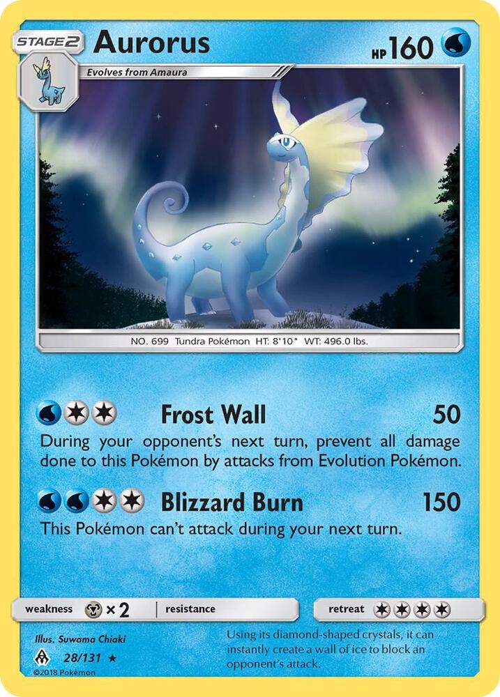 Aurorus 28/131 (SM - Forbidden Light)  - Holofoil | Good Games Adelaide SA