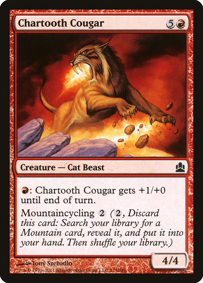 Chartooth Cougar [Commander 2011] | Good Games Adelaide SA