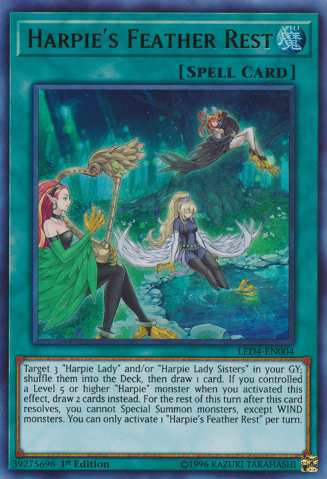 Harpie's Feather Rest [LED4-EN004] Ultra Rare | Good Games Adelaide SA