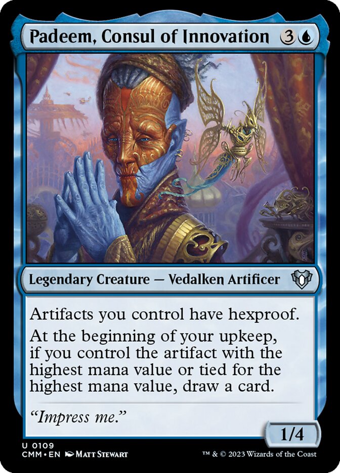 Padeem, Consul of Innovation 109 (Commander Masters)  - Foil | Good Games Adelaide SA