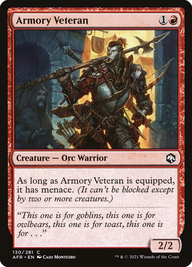 Armory Veteran 130 (Adventures in the Forgotten Realms)  - Foil | Good Games Adelaide SA