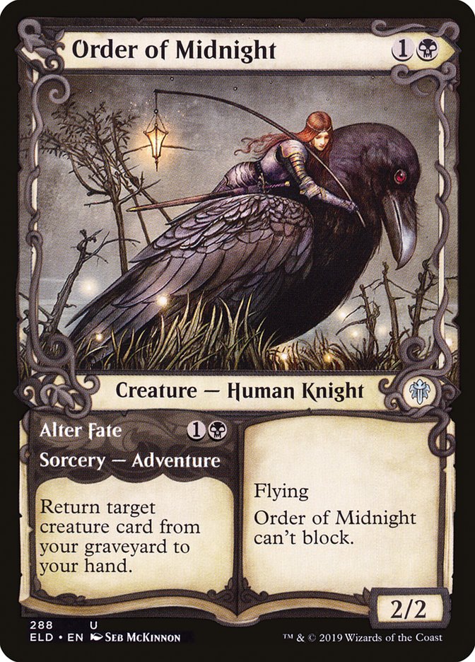 Order of Midnight // Alter Fate (Showcase) [Throne of Eldraine] | Good Games Adelaide SA