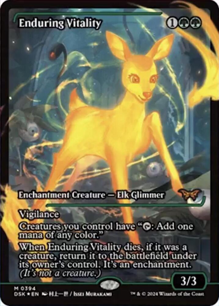 Enduring Vitality 394 (Duskmourn: House of Horror)  - Showcase Foil | Good Games Adelaide SA