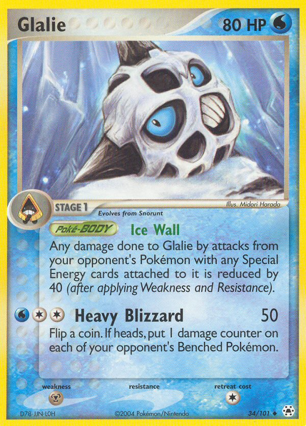 Glalie (34/101) [EX: Hidden Legends] | Good Games Adelaide SA