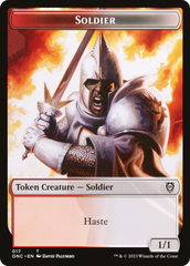 Soldier (017) // Eldrazi Double-Sided Token [Phyrexia: All Will Be One Commander Tokens] | Good Games Adelaide SA