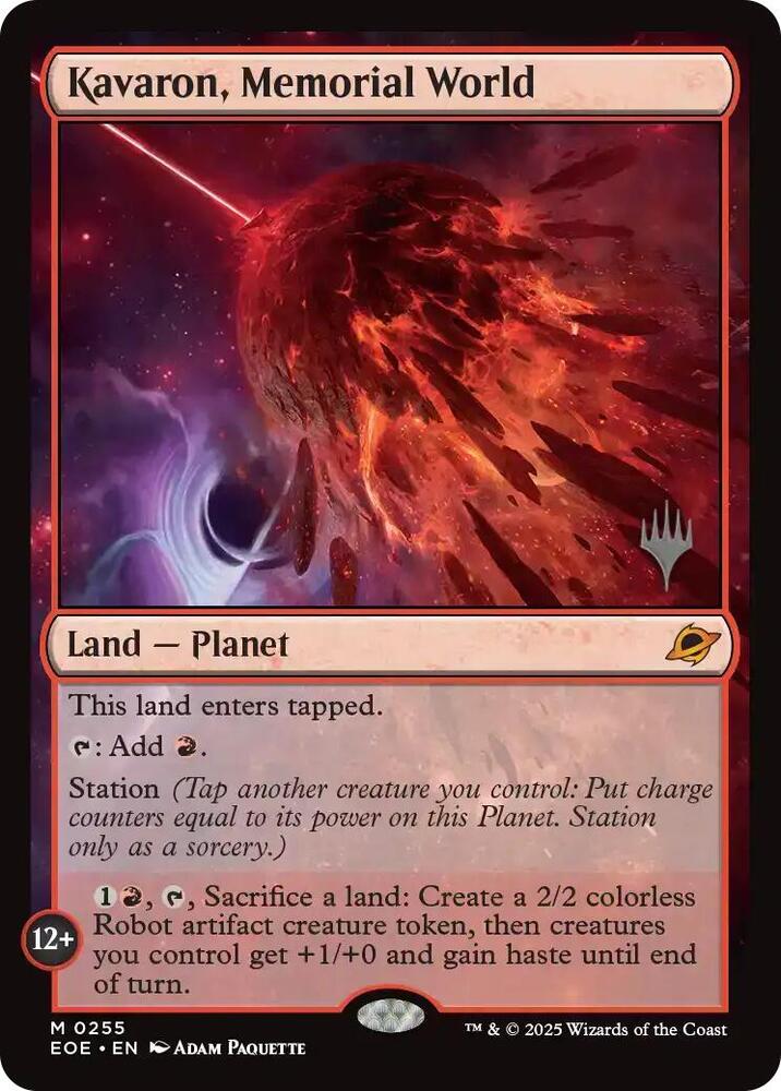 Kavaron Memorial World 255 (Promo Pack: Edge of Eternities)  - Foil | Good Games Adelaide SA