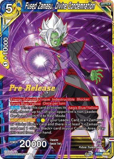 Fused Zamasu, Divine Condemnation (BT16-130) [Realm of the Gods Prerelease Promos] | Good Games Adelaide SA