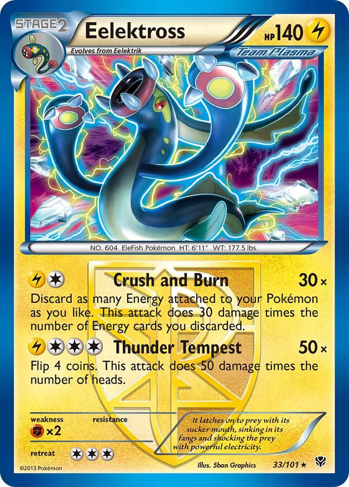 Eelektross Team Plasma 33/101 (Plasma Blast)  - Holofoil | Good Games Adelaide SA