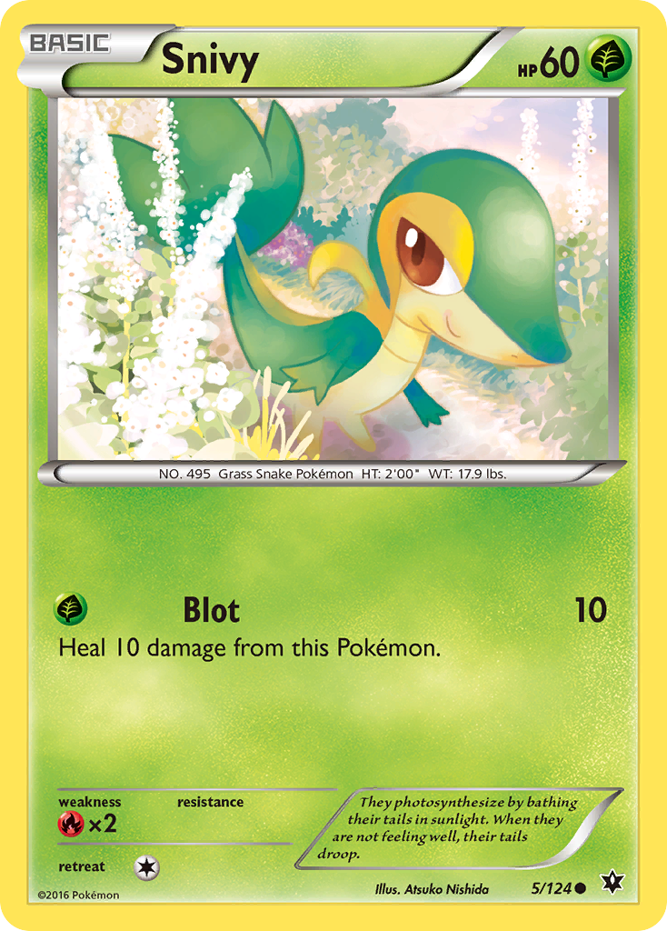 Snivy (5/124) [XY: Fates Collide] | Good Games Adelaide SA