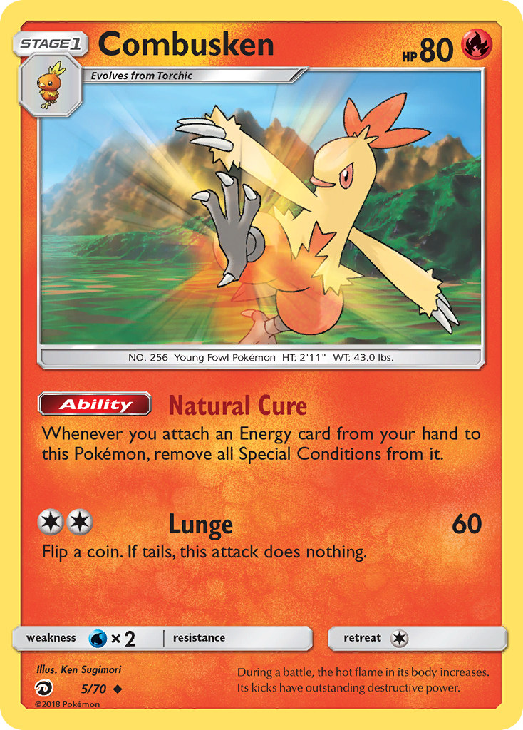 Combusken (5/70) [Sun & Moon: Dragon Majesty] | Good Games Adelaide SA