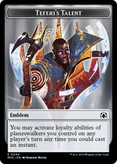 Elemental (9) // Teferi's Talent Emblem Double-Sided Token [March of the Machine Tokens] | Good Games Adelaide SA