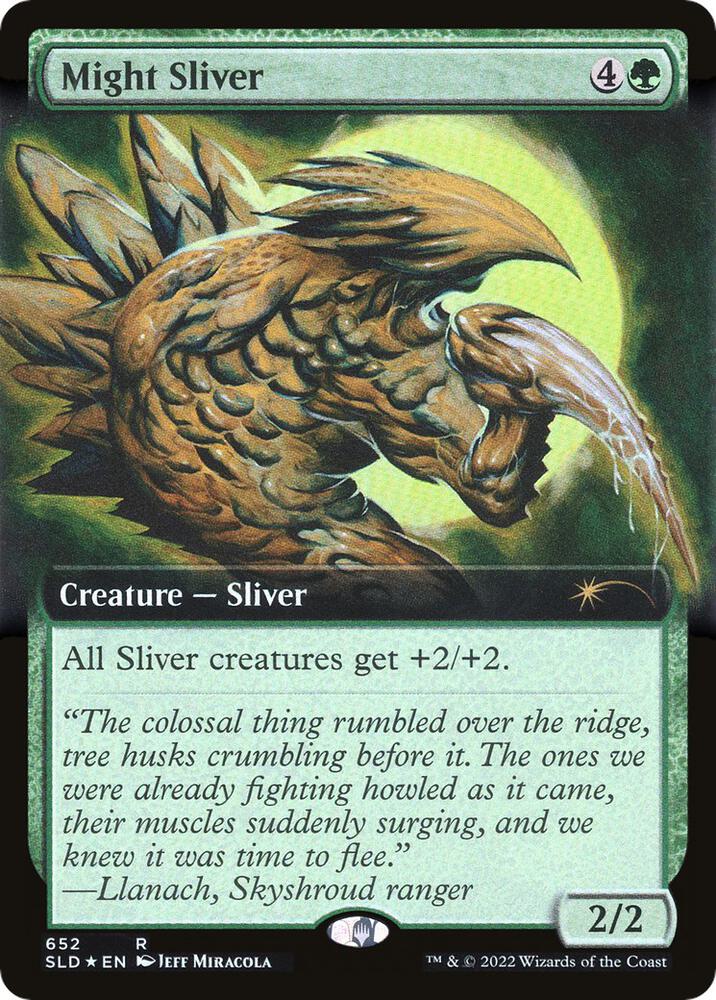 Might Sliver Extended Art 652 (Secret Lair Drop Series)  - Foil | Good Games Adelaide SA