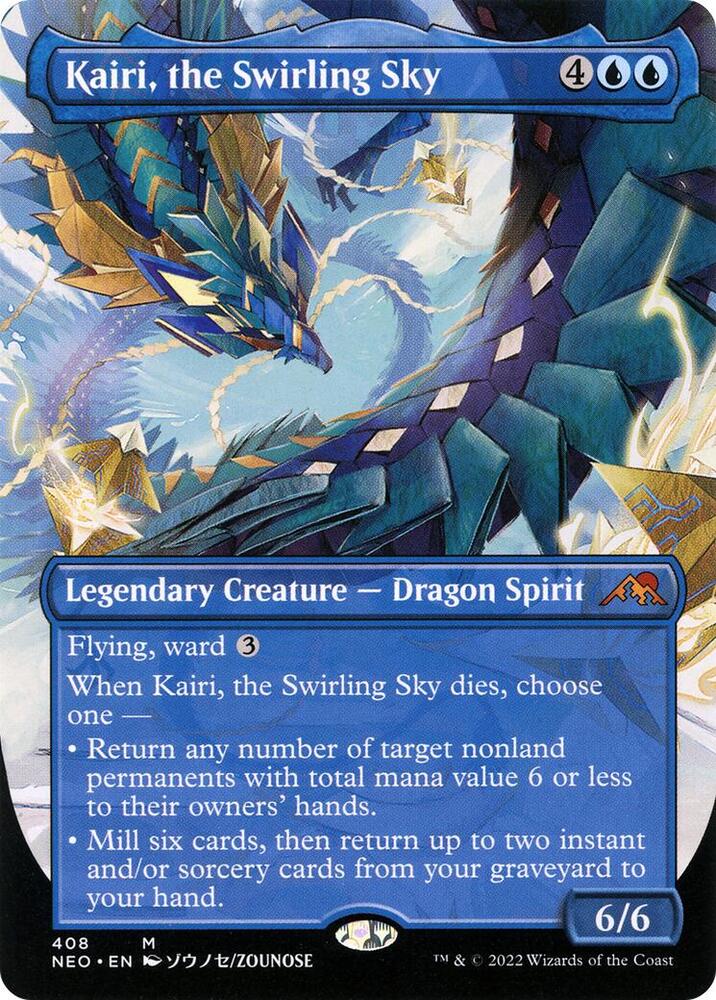 Kairi, the Swirling Sky 408 (Kamigawa: Neon Dynasty)  - Borderless | Good Games Adelaide SA