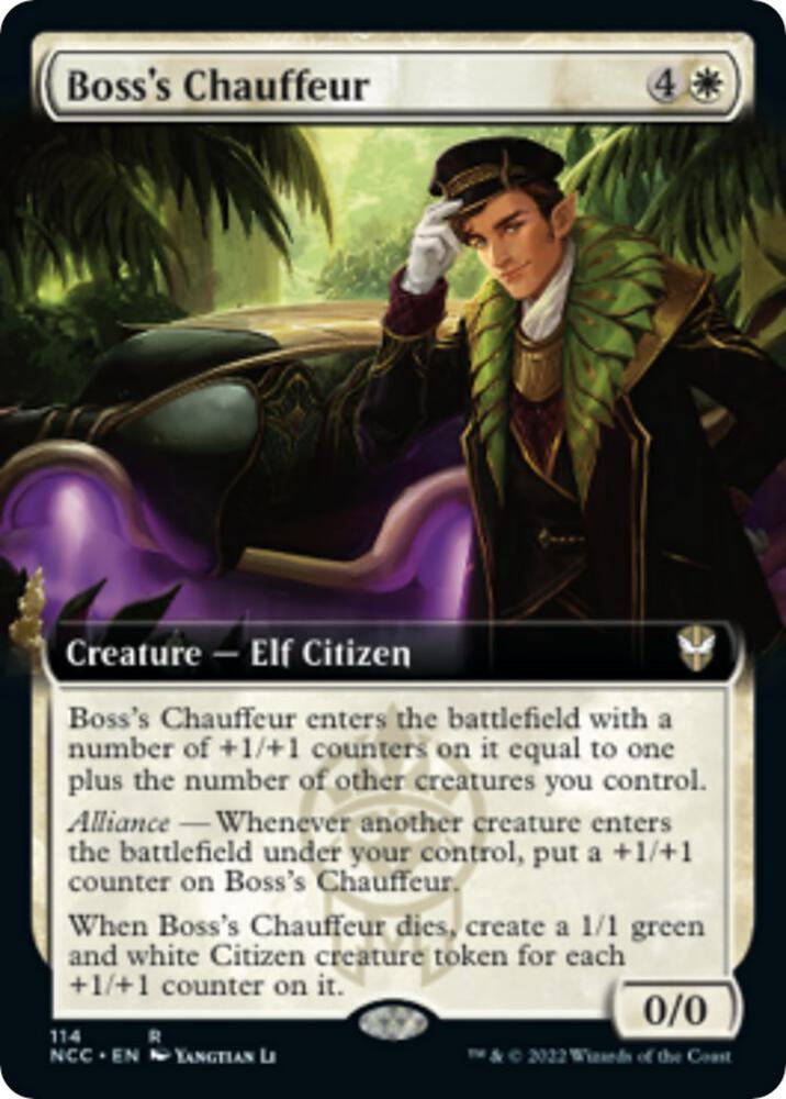 Bosss Chauffeur Extended Art 114 (Commander: Streets of New Capenna)  | Good Games Adelaide SA