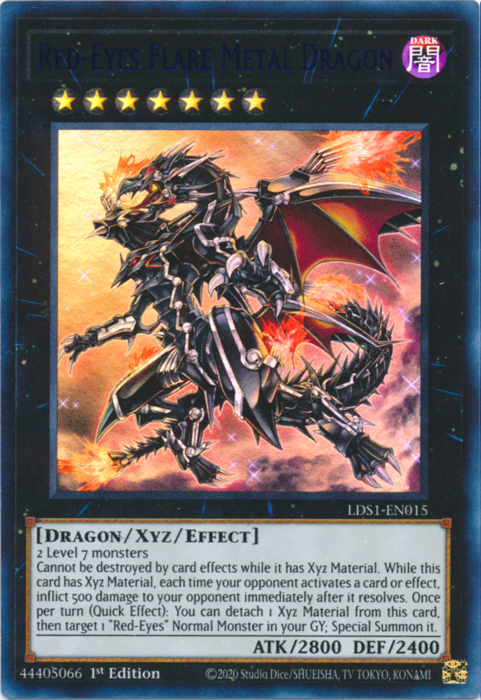 Red-Eyes Flare Metal Dragon (Blue) [LDS1-EN015] Ultra Rare | Good Games Adelaide SA