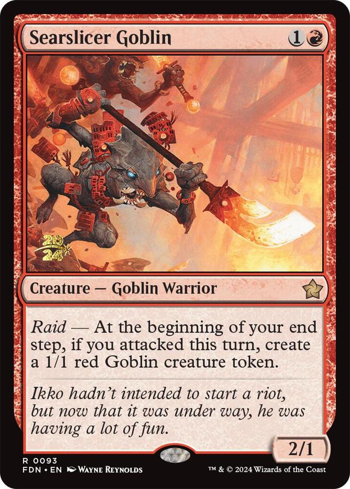 Searslicer Goblin 93 (Prerelease Cards)  - Foil | Good Games Adelaide SA