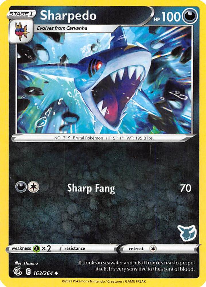 Sharpedo 163 264 Eevee Stamped 163/264 (Battle Academy 2022)  | Good Games Adelaide SA