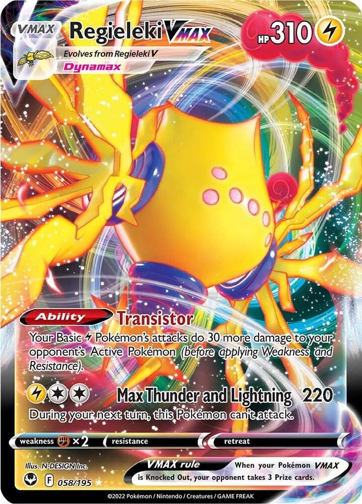 Regieleki VMAX 058/195 (SWSH12: Silver Tempest)  - Holofoil | Good Games Adelaide SA