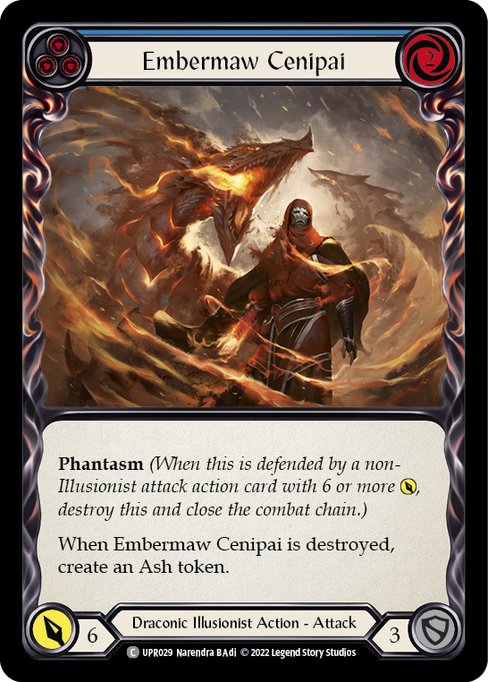 Embermaw Cenipai (Blue) [UPR029] (Uprising)  Rainbow Foil | Good Games Adelaide SA