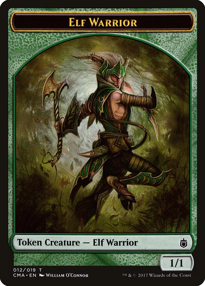 Elf Warrior Token (012) [Commander Anthology Tokens] | Good Games Adelaide SA