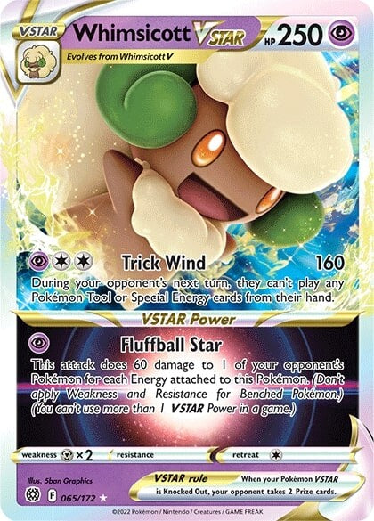 Whimsicott VSTAR (065/172) [Sword & Shield: Brilliant Stars] | Good Games Adelaide SA