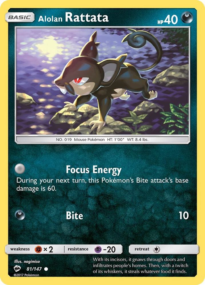Alolan Rattata 81/147 (SM - Burning Shadows)  | Good Games Adelaide SA