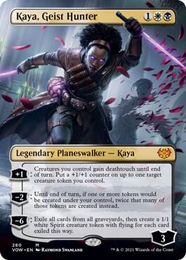 Kaya Geist Hunter Borderless 280 (Innistrad: Crimson Vow)  - Foil | Good Games Adelaide SA