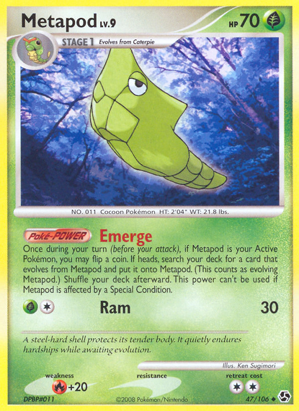 Metapod (47/106) [Diamond & Pearl: Great Encounters] | Good Games Adelaide SA