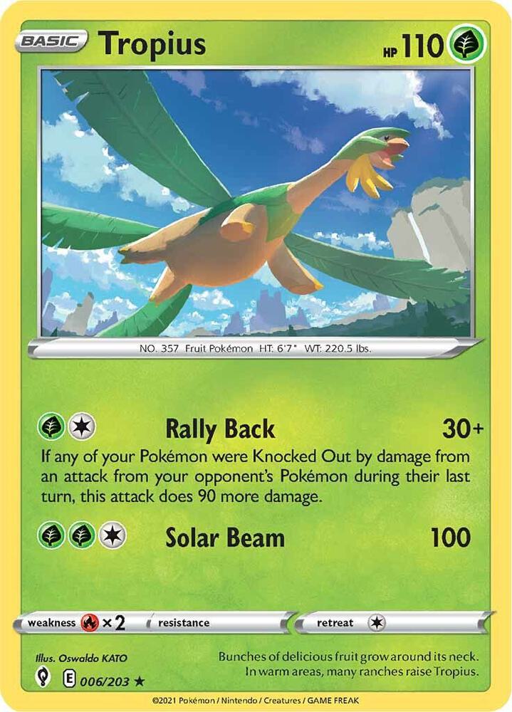 Tropius 006/203 (SWSH07: Evolving Skies)  | Good Games Adelaide SA