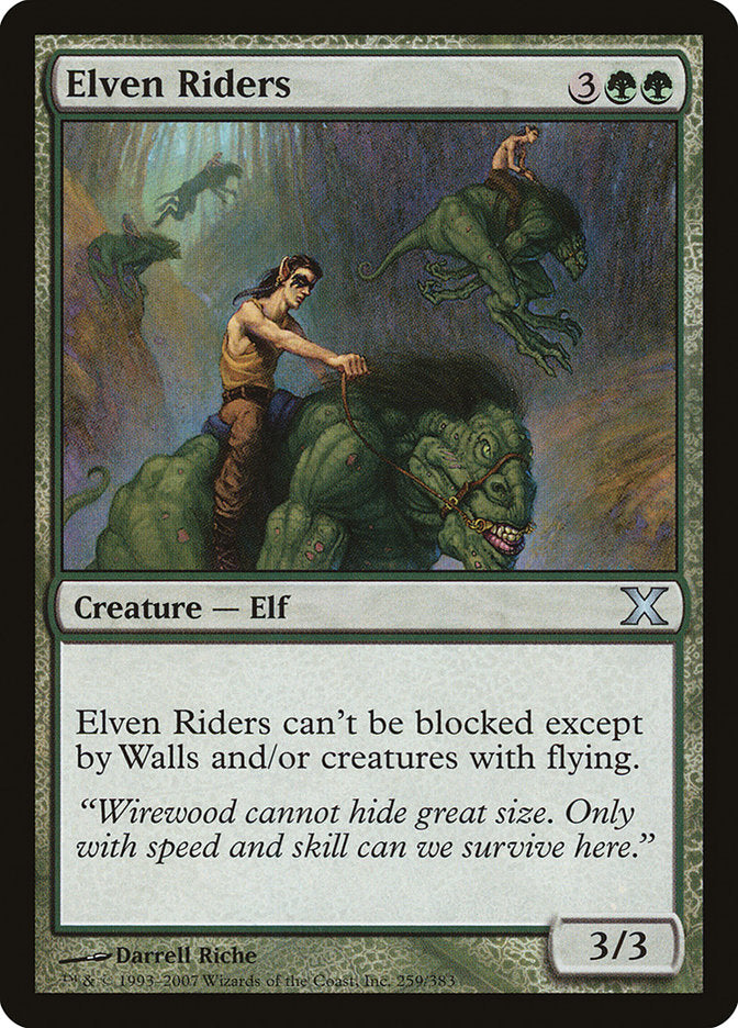 Elven Riders 259 (10th Edition)  - Foil | Good Games Adelaide SA