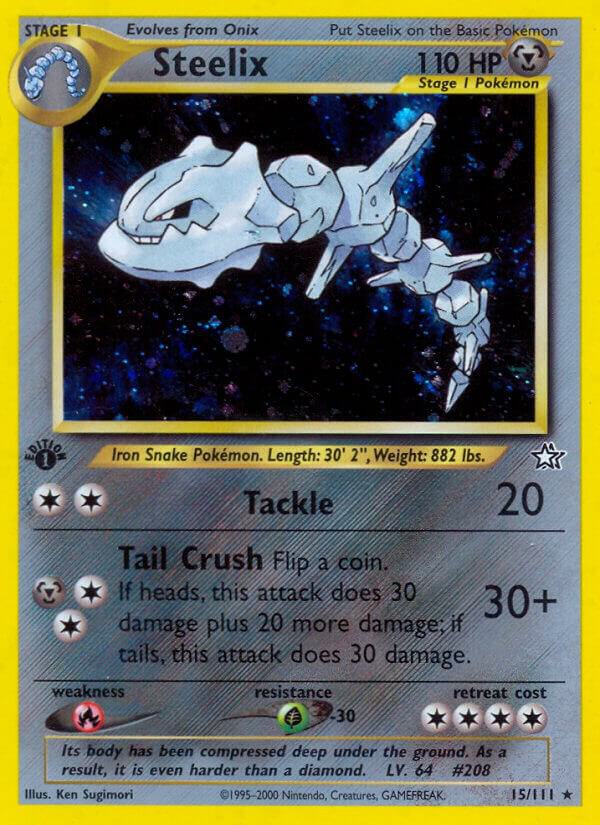 Steelix 015/111 (Neo Genesis)  - 1st Edition Holofoil | Good Games Adelaide SA