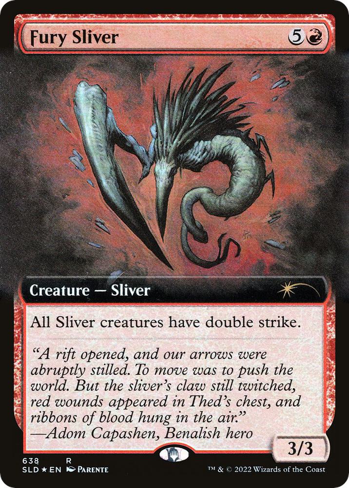 Fury Sliver Extended Art 638 (Secret Lair Drop Series)  - Foil | Good Games Adelaide SA