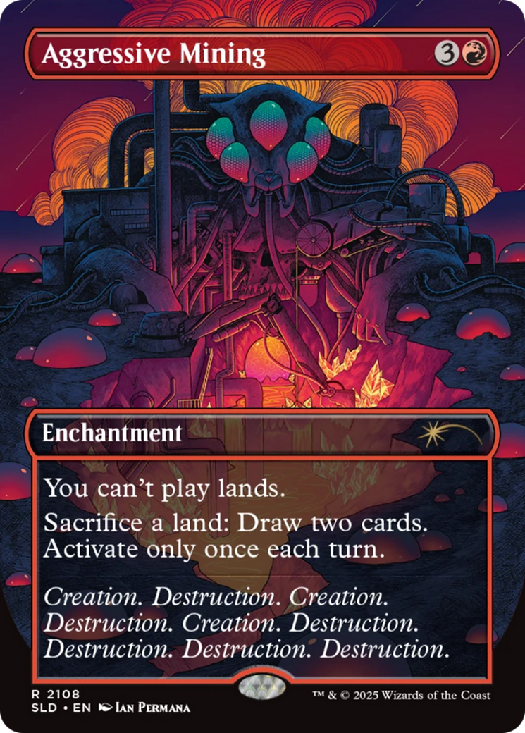 Aggressive Mining (Galaxy Foil) [Secret Lair Drop Series] | Good Games Adelaide SA