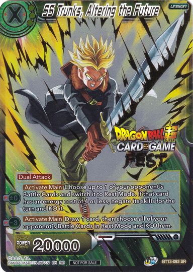 SS Trunks, Altering the Future (Card Game Fest 2022) (BT13-093) [Tournament Promotion Cards] | Good Games Adelaide SA