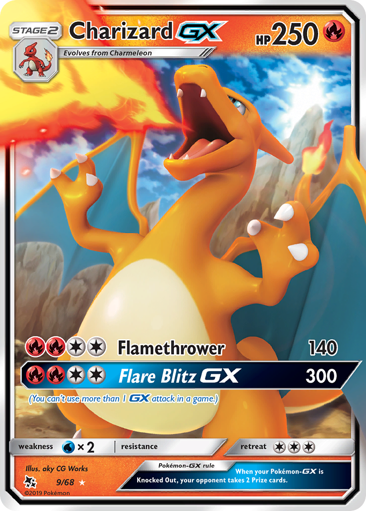 Charizard GX (9/68) [Sun & Moon: Hidden Fates] | Good Games Adelaide SA