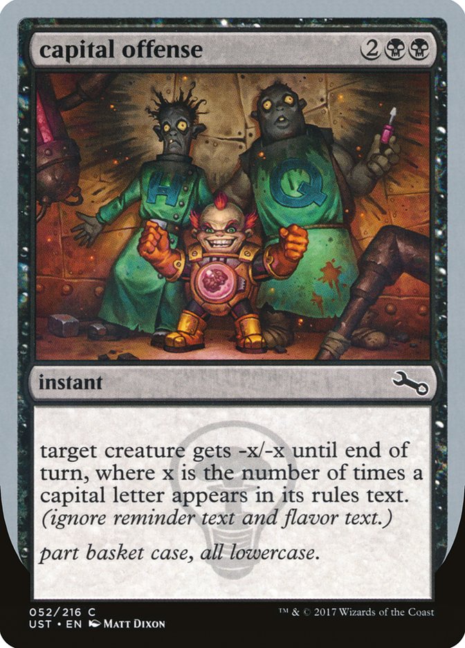 capital offense 52 (Unstable)  - Foil | Good Games Adelaide SA