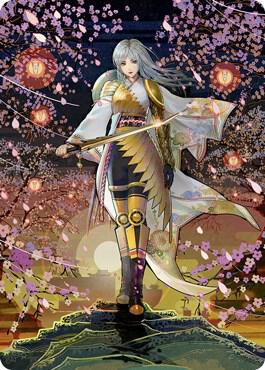The Wandering Emperor Art Card 50 81 50 (Art Series: Kamigawa: Neon Dynasty)  | Good Games Adelaide SA