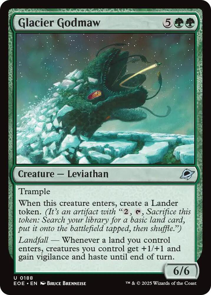 Glacier Godmaw 188 (Edge of Eternities)  - Foil | Good Games Adelaide SA