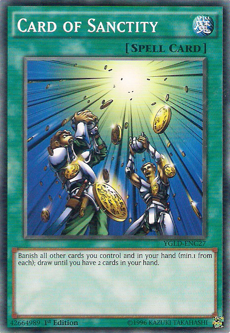 Card of Sanctity [YGLD-ENC27] Common | Good Games Adelaide SA