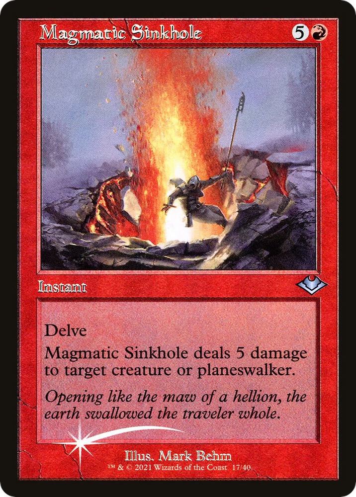 Magmatic Sinkhole 17/40 (Modern Horizons)  - Retro Foil | Good Games Adelaide SA