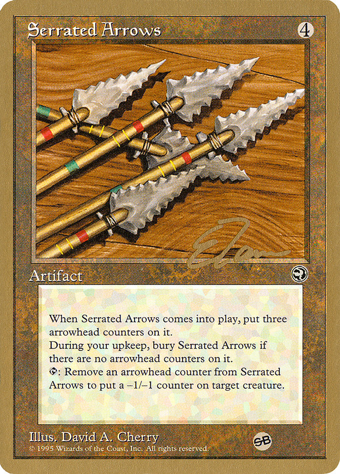 Serrated Arrows (Eric Tam) (SB) [Pro Tour Collector Set] | Good Games Adelaide SA