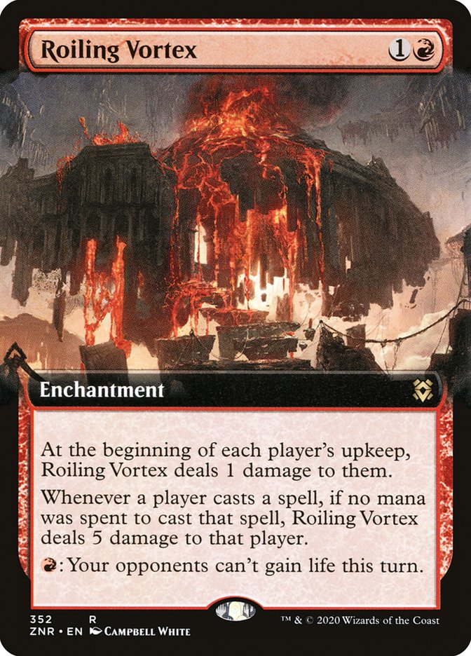 Roiling Vortex (Extended Art) [Zendikar Rising] | Good Games Adelaide SA
