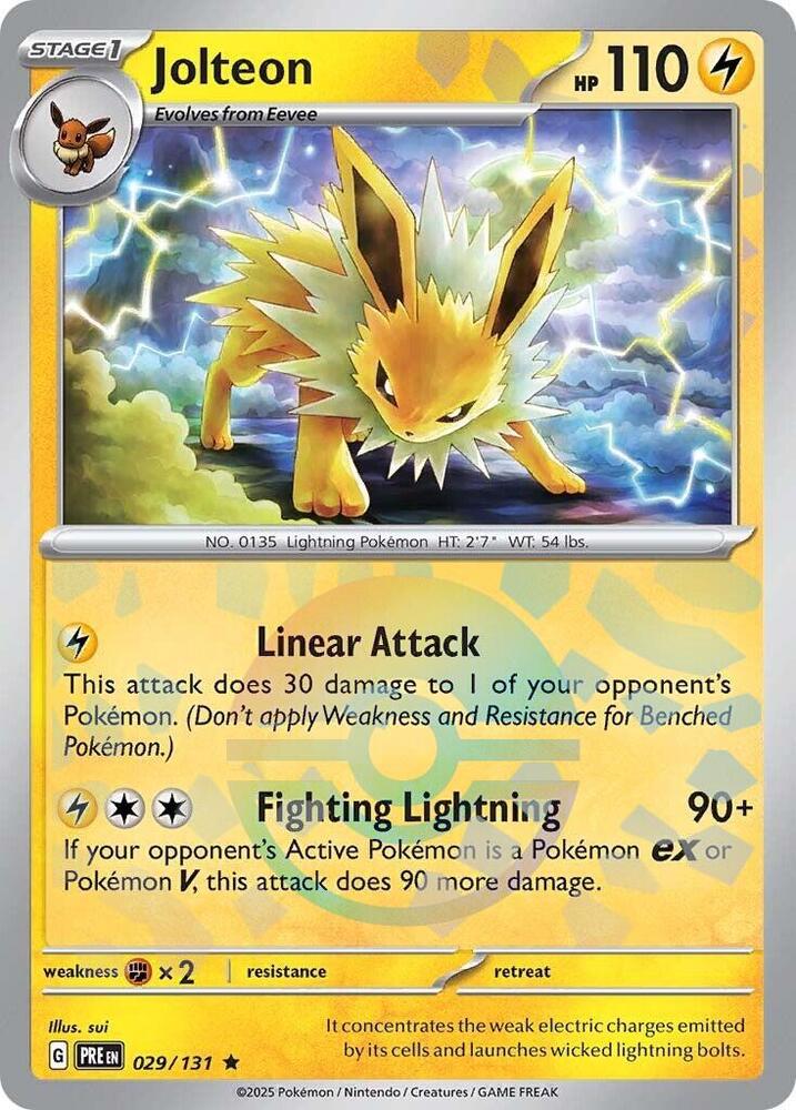 Jolteon (029/131) (Poke Ball Pattern) [Scarlet & Violet: Prismatic Evolutions] | Good Games Adelaide SA