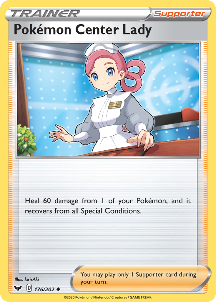 Pokemon Center Lady (176/202) [Sword & Shield: Base Set] | Good Games Adelaide SA