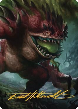 Hezrou Art Card Gold Stamped Signature 17 (Art Series: Commander Legends: Battle for Baldur's Gate)  | Good Games Adelaide SA