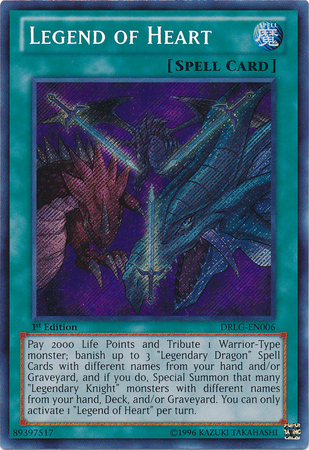 Legend of Heart [DRLG-EN006] Secret Rare | Good Games Adelaide SA