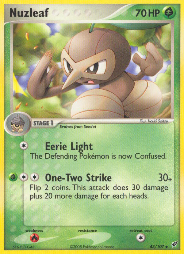 Nuzleaf (43/107) [EX: Deoxys] | Good Games Adelaide SA