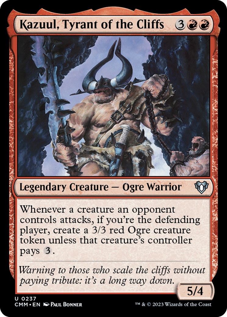 Kazuul, Tyrant of the Cliffs [Commander Masters] | Good Games Adelaide SA