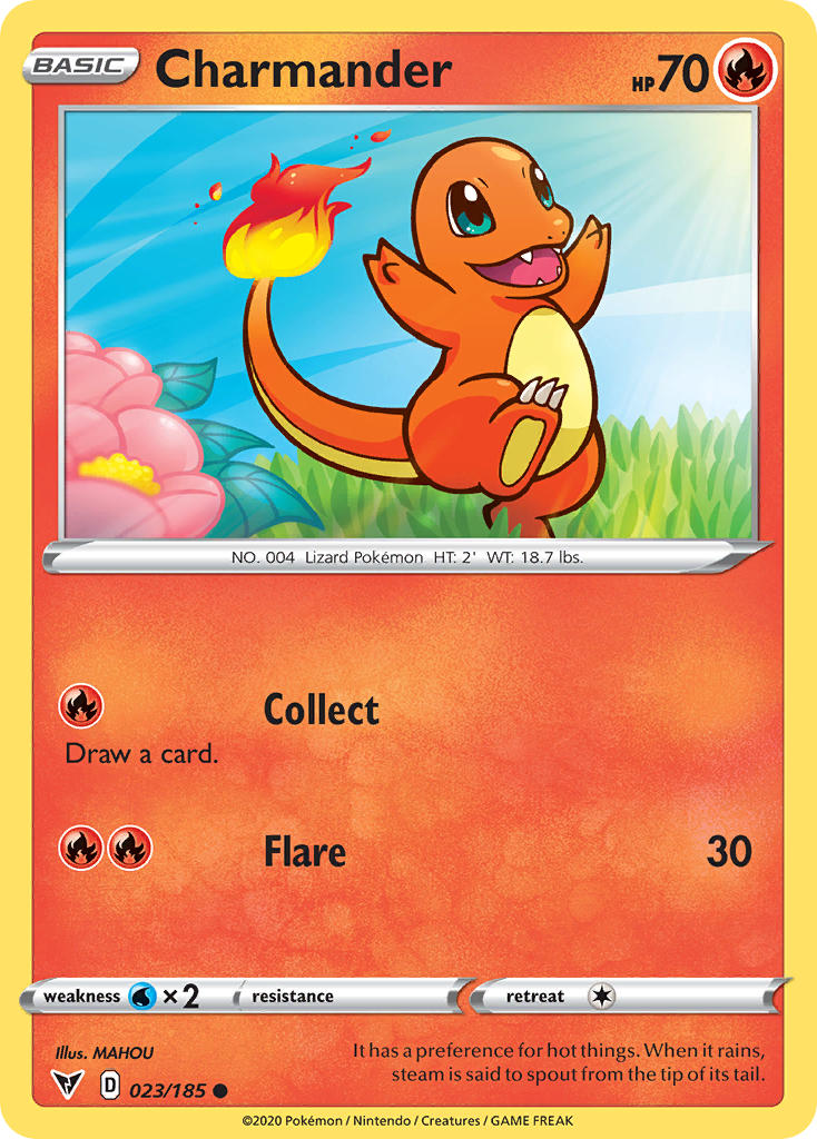 Charmander (023/185) [Sword & Shield: Vivid Voltage] | Good Games Adelaide SA