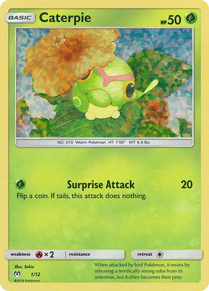 Caterpie 1 12 001/012 (McDonald's Promos 2019)  - Holofoil | Good Games Adelaide SA